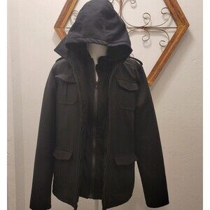 Class Club Boy 18/20 Double Zip Pea Coat Military Style Dillard’s Exclusive Hood